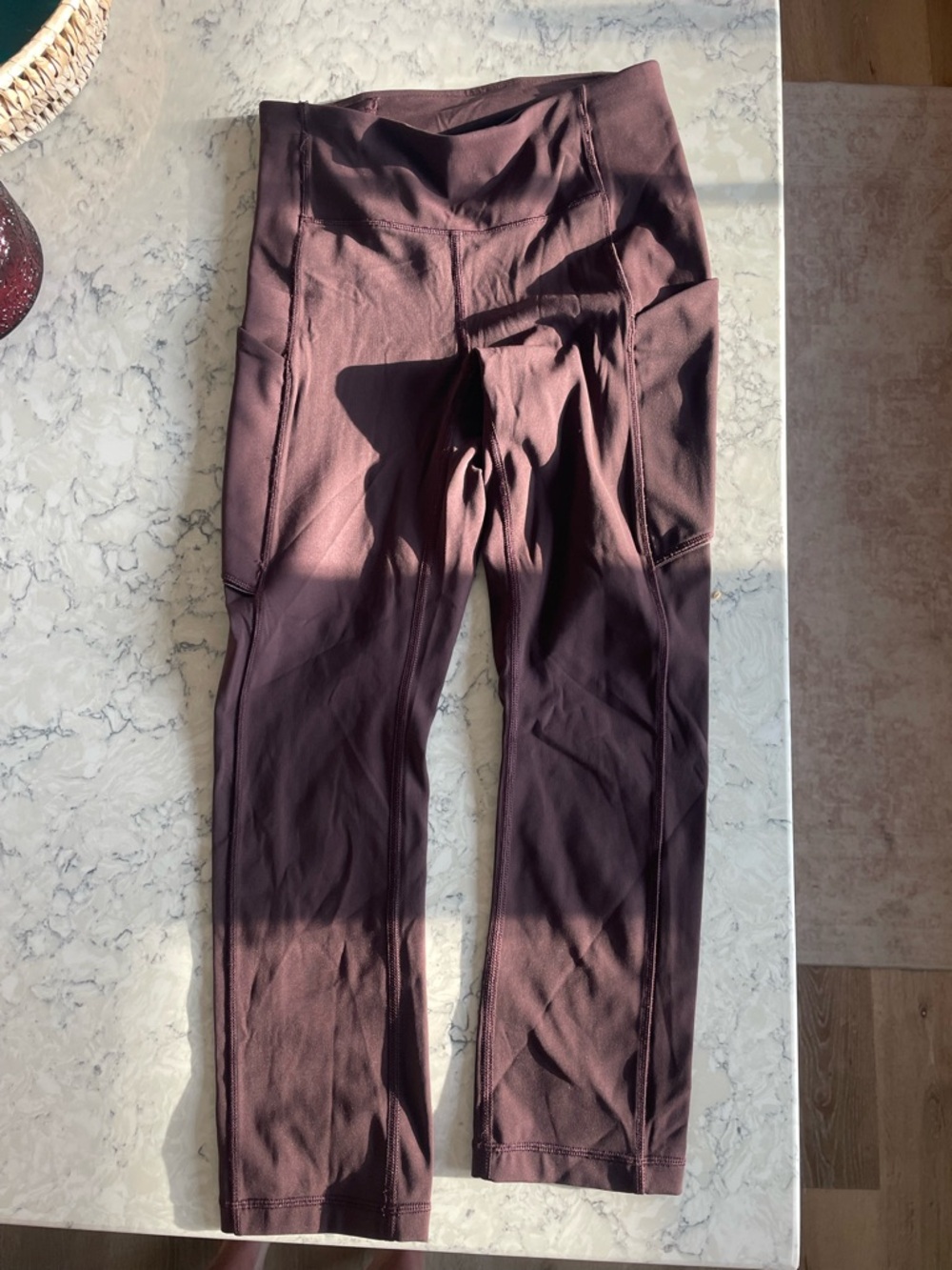 Worn Once lululemon athletica Burgundy Leggings
